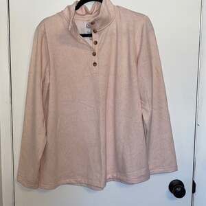 Croft & Barrow Quarter Button Up Size L